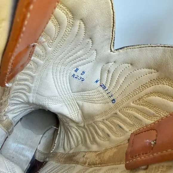 Knapp Vintage Brown Leather Western Cowgirl Boots Women’s Size 8D - Picture 7 of 9